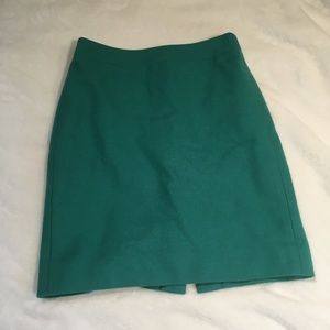J.Crew Turquoise Pencil Skirt (00)